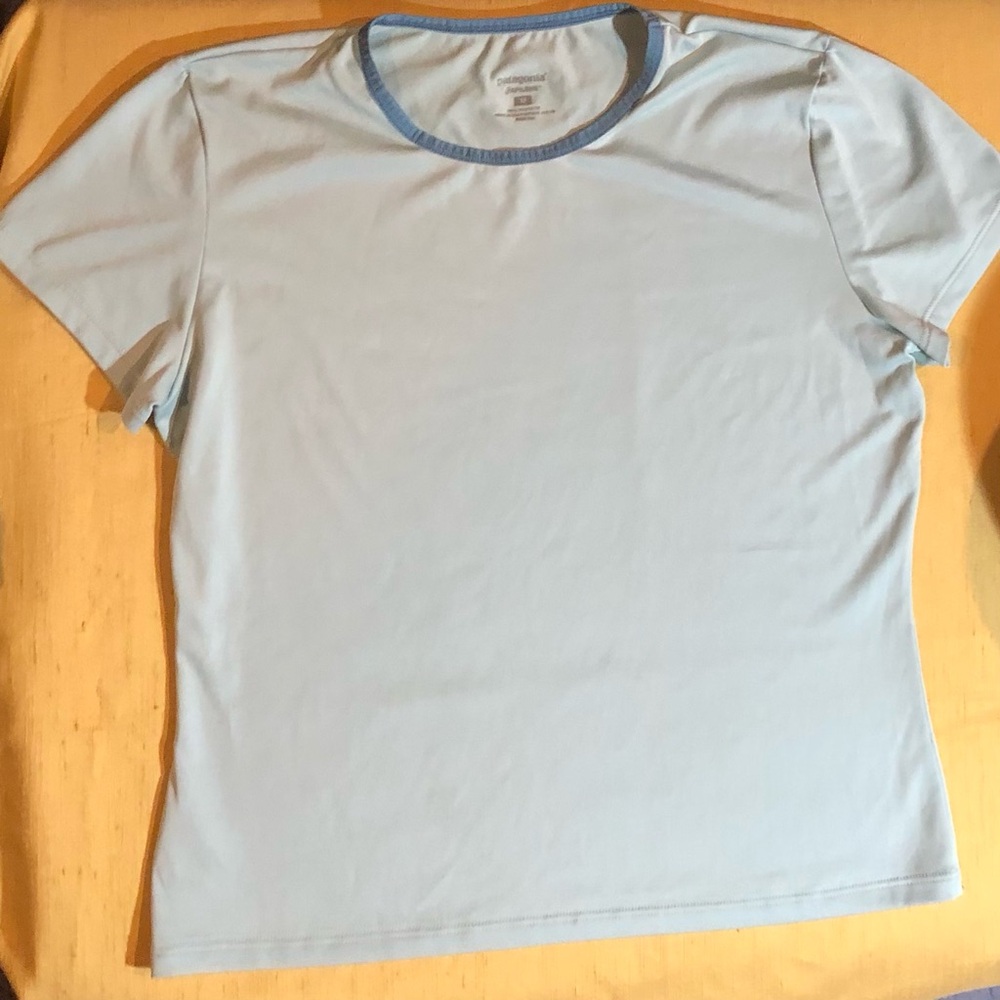 Hot$10🔥 Patagonia Capilene S/S Tee, M, Pale Aqua